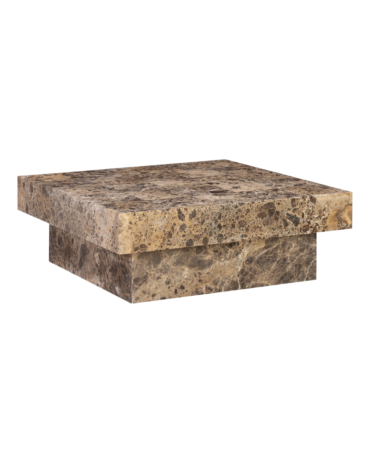 Check Coffee Table Large - Espresso Marble
