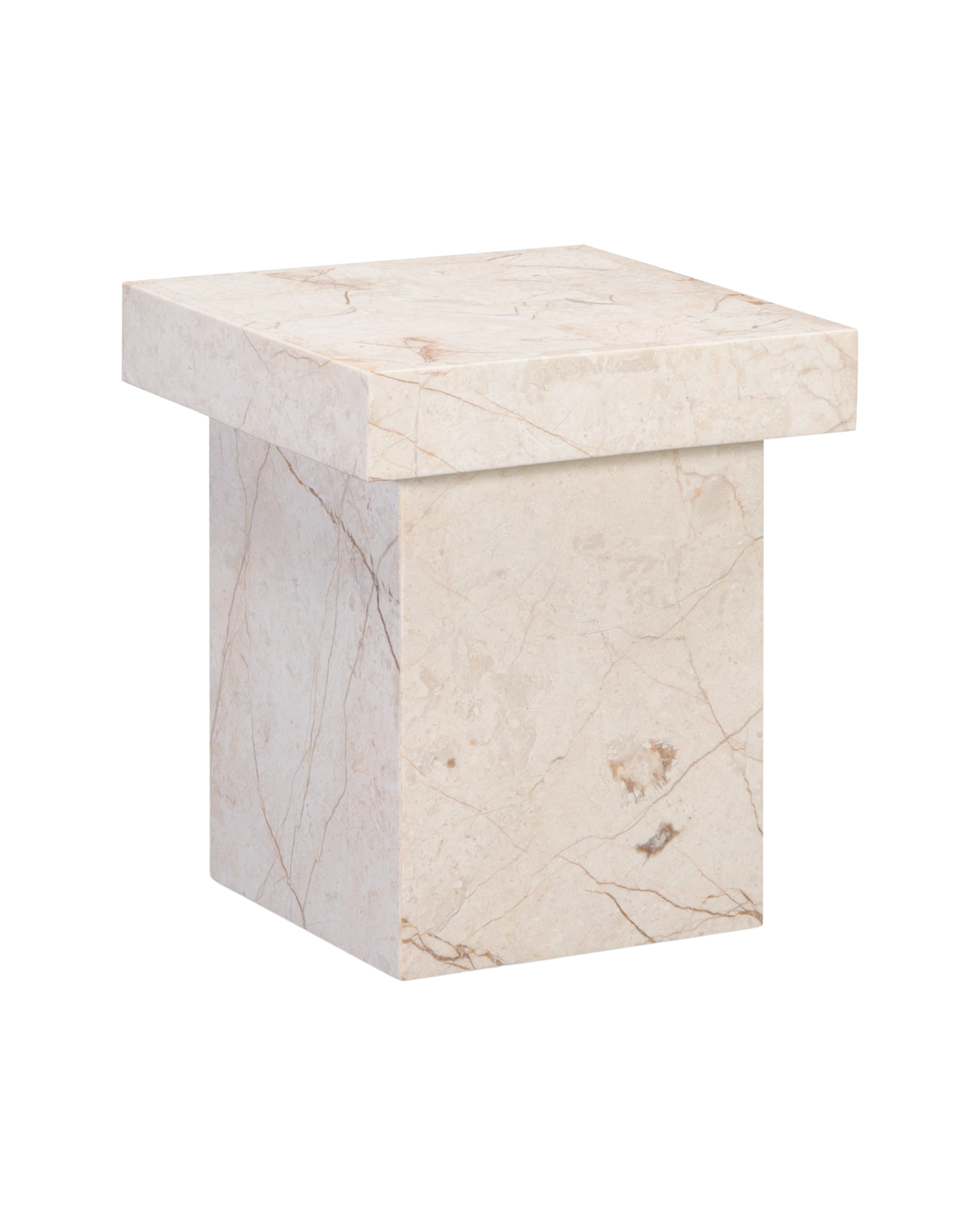 Check Side Table - Desert Rose Marble