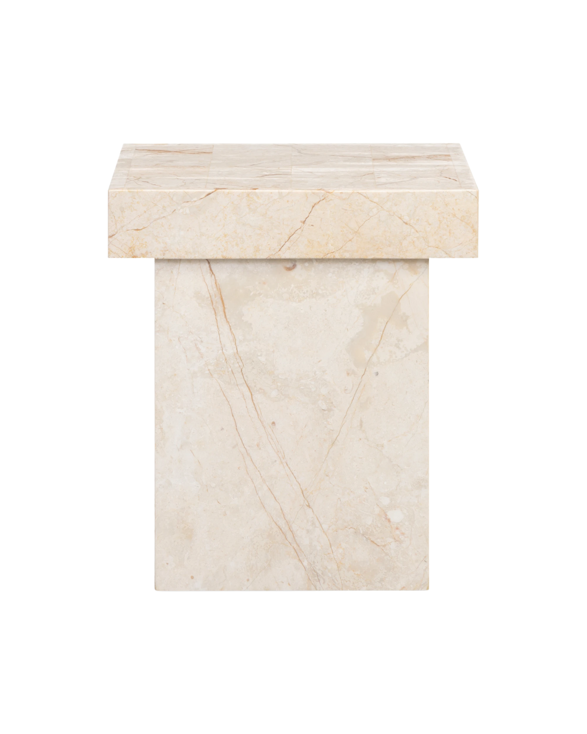Check Side Table - Desert Rose Marble
