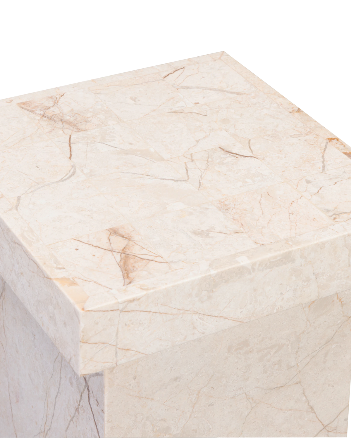 Check Side Table - Desert Rose Marble
