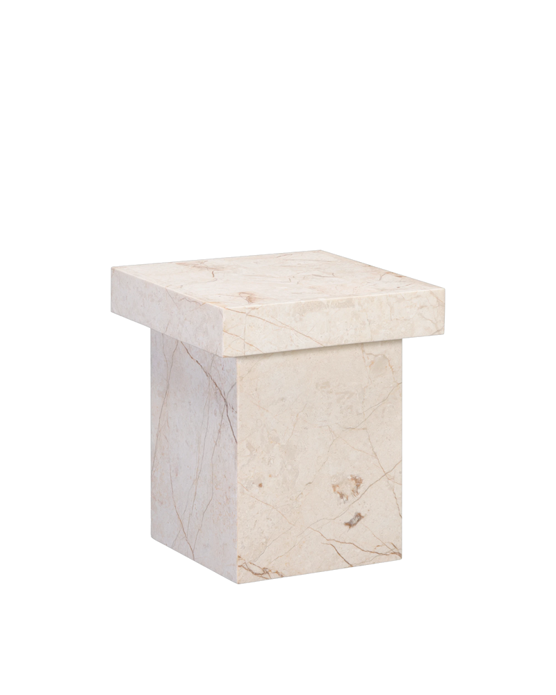 Check Side Table - Desert Rose Marble