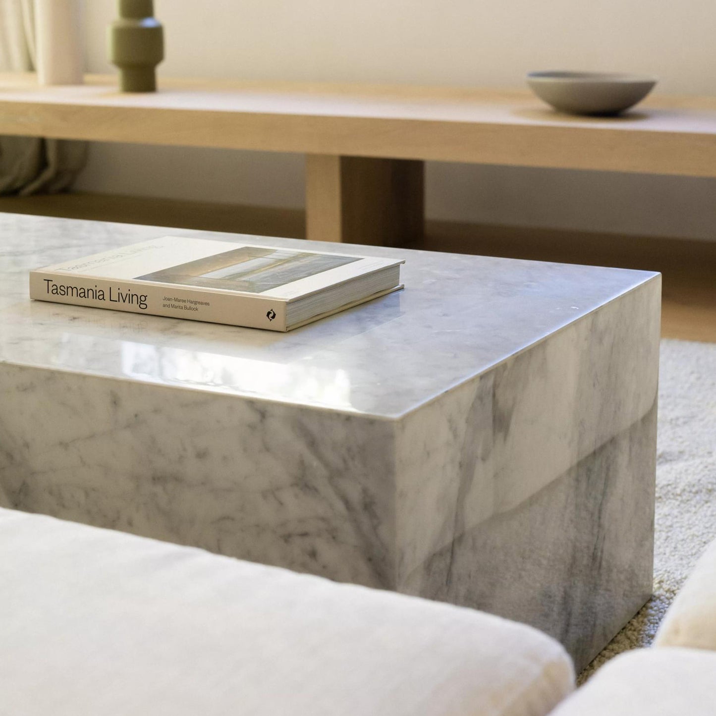 Stage Marble Coffee Table - Grey Carrara