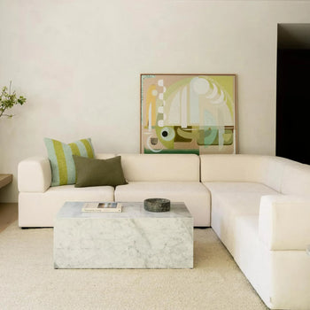 Stretch Middle Module - Silex Off White