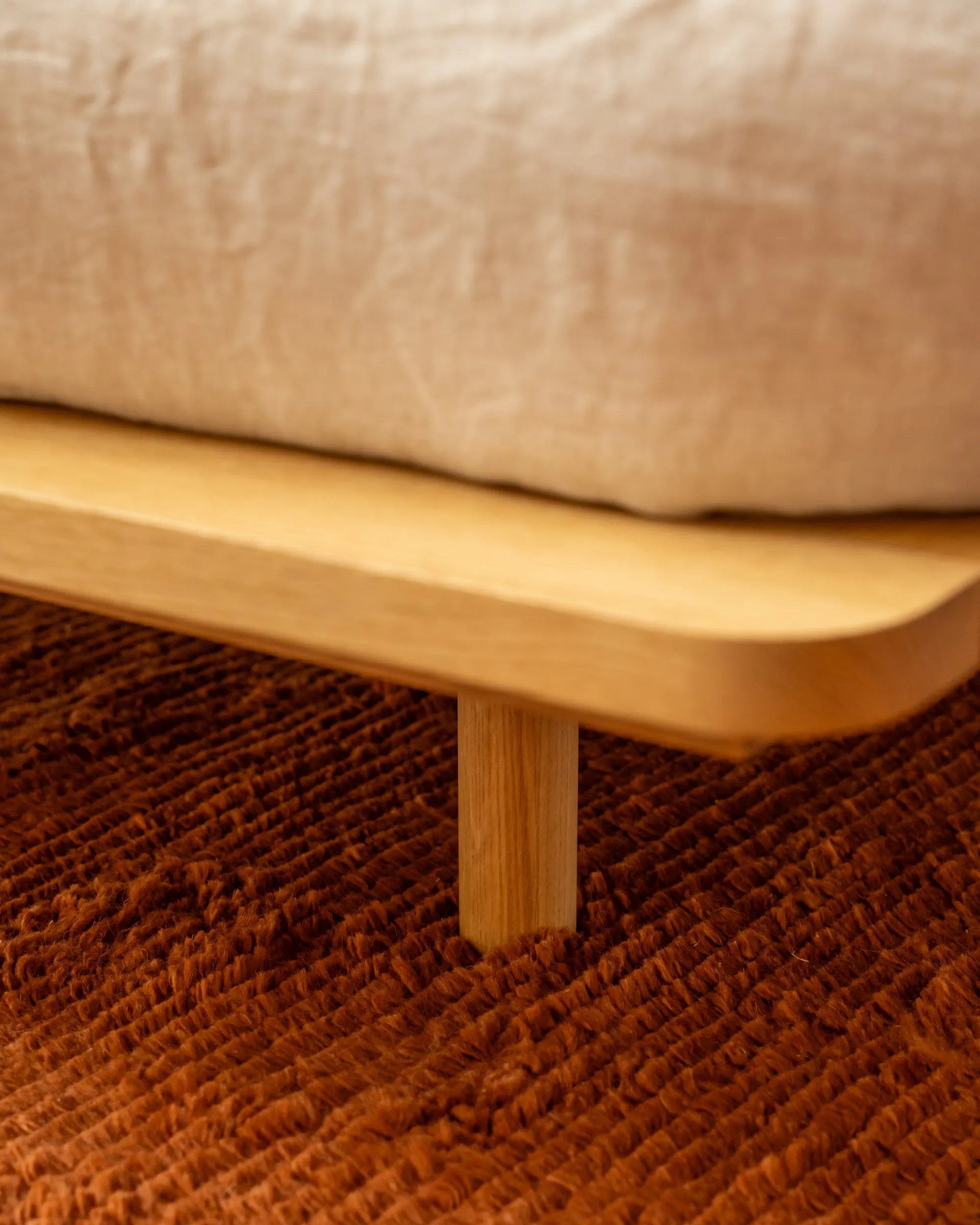 Serene Queen Bed - Oak