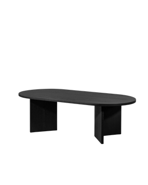 Edge Oval Coffee Table - Black