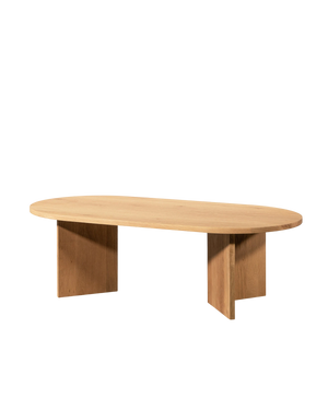 Edge Oval Coffee Table - Oak