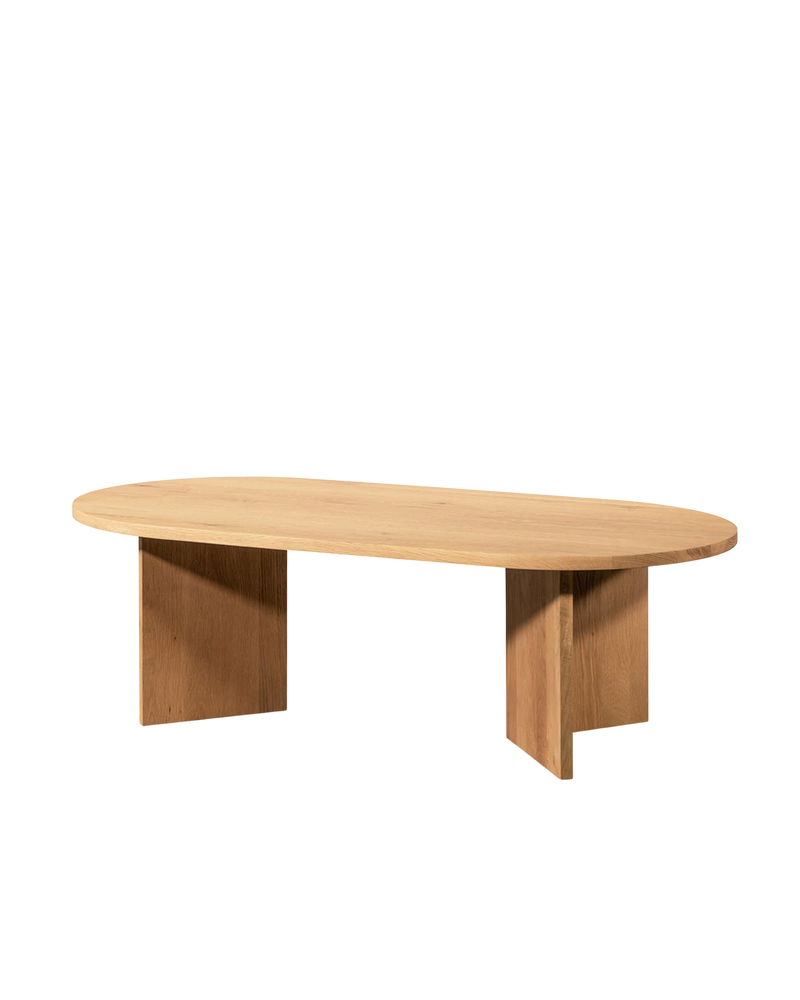 Edge Oval Coffee Table - Oak