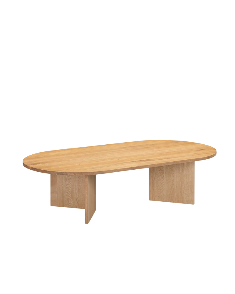 Edge Oval Coffee Table Large - Oak
