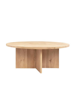 Edge Round Coffee Table - Oak