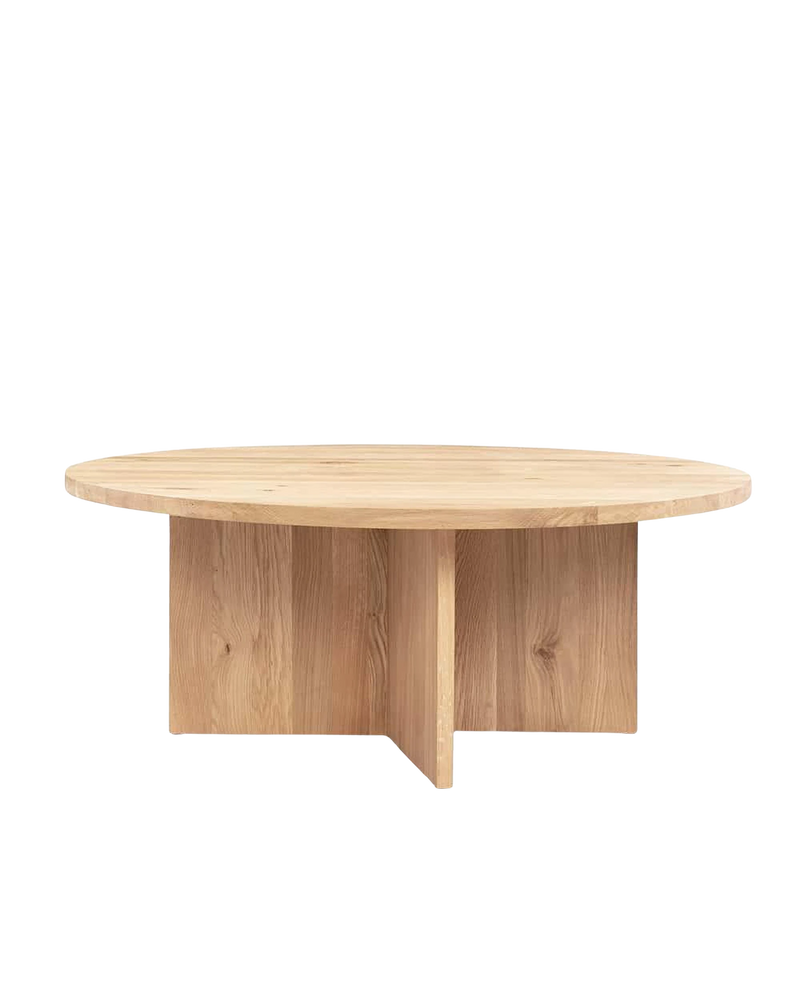 Edge Round Coffee Table - Oak