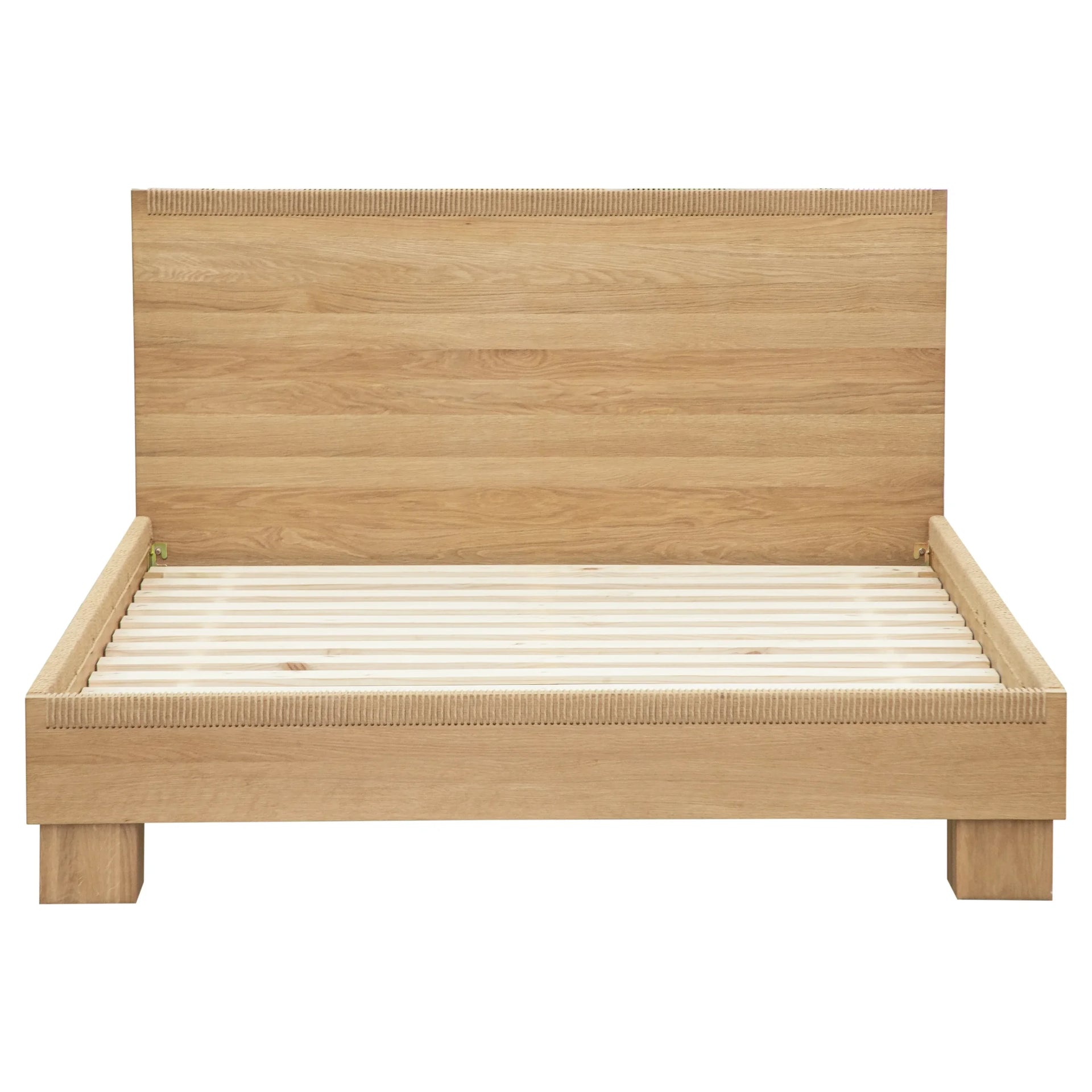 Weave Queen Bed - Oak