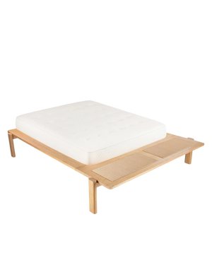 Compass Queen Bed - Oak