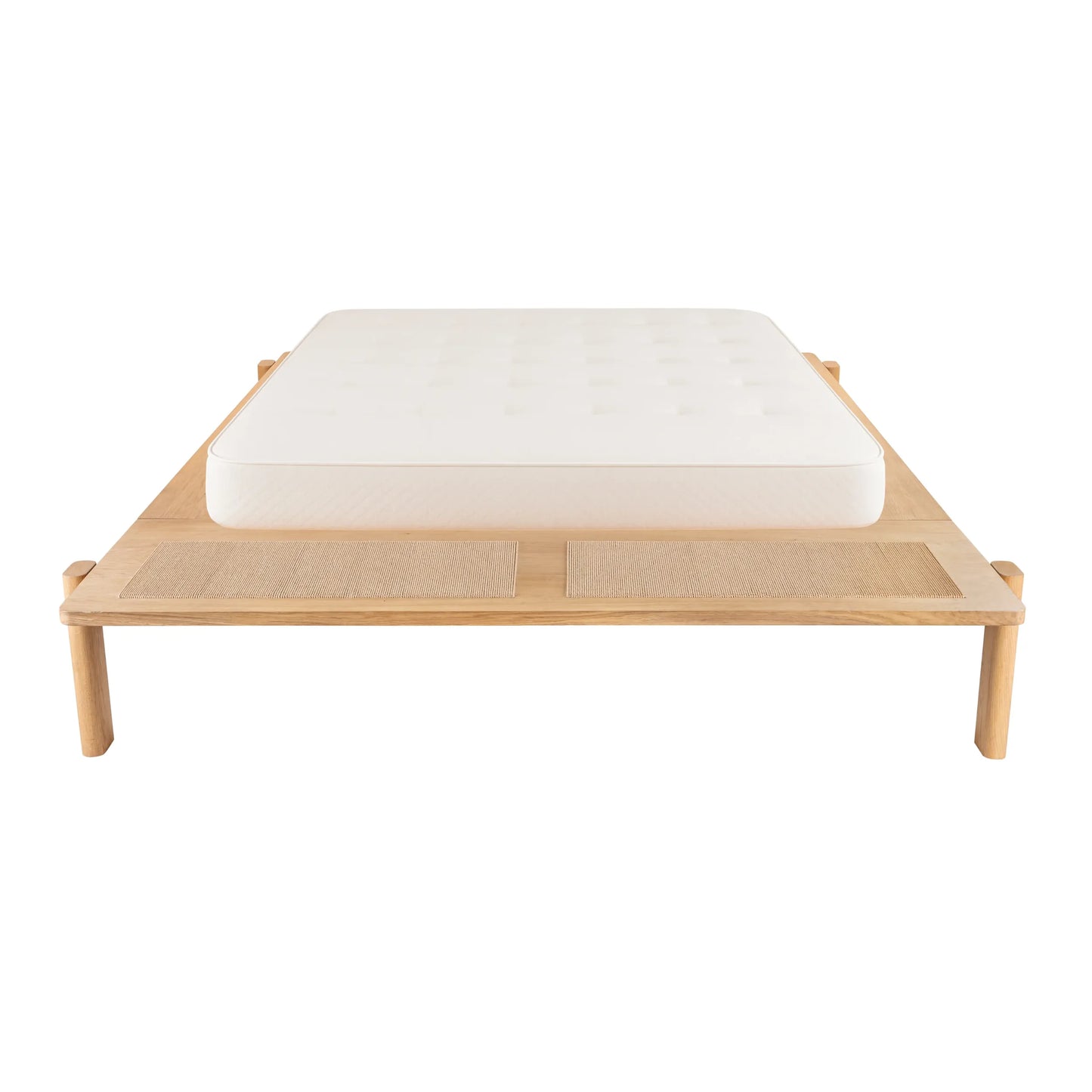 Compass Queen Bed - Oak