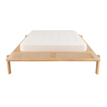 Compass Queen Bed - Oak
