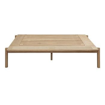 Compass Queen Bed - Oak