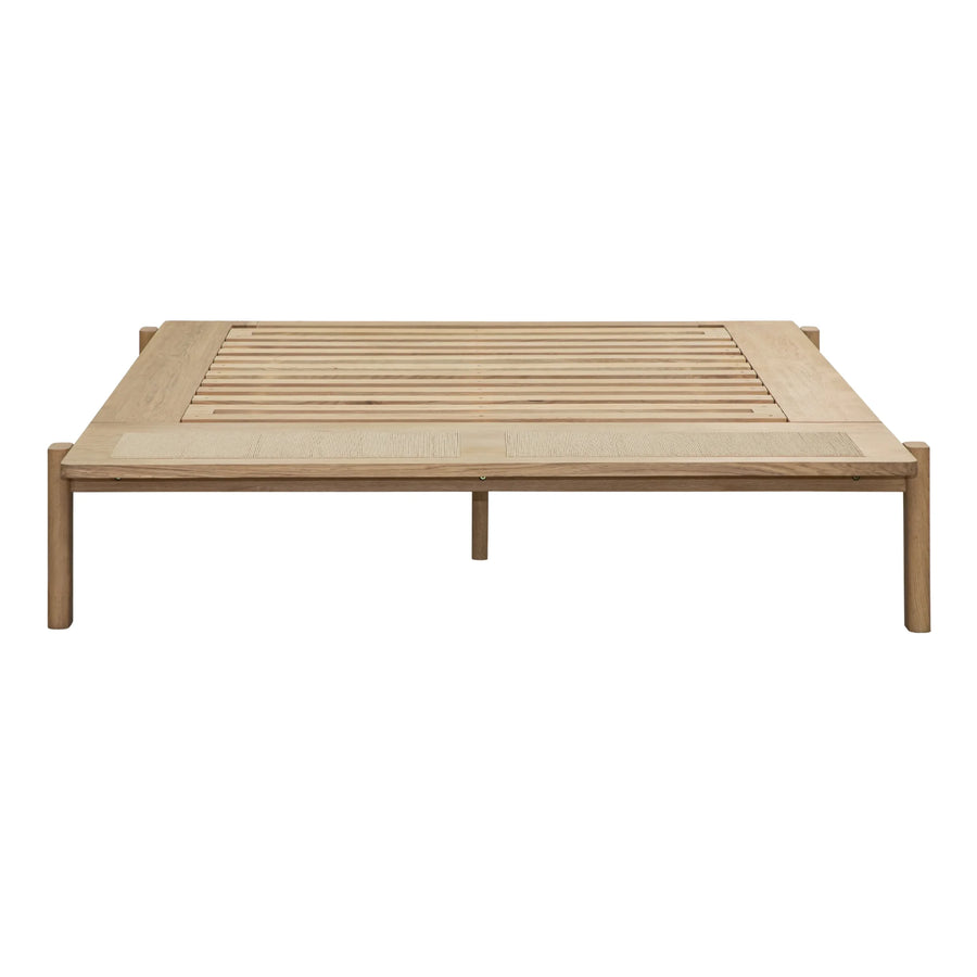 Compass Queen Bed - Oak