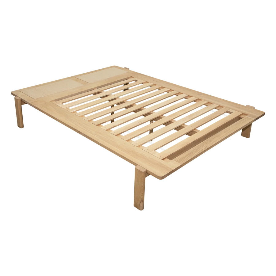 Compass Queen Bed - Oak