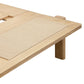 Compass Queen Bed - Oak