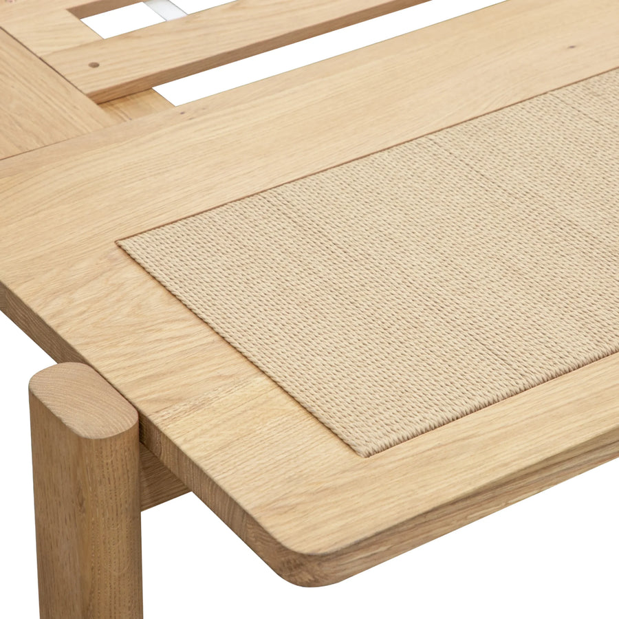 Compass Queen Bed - Oak