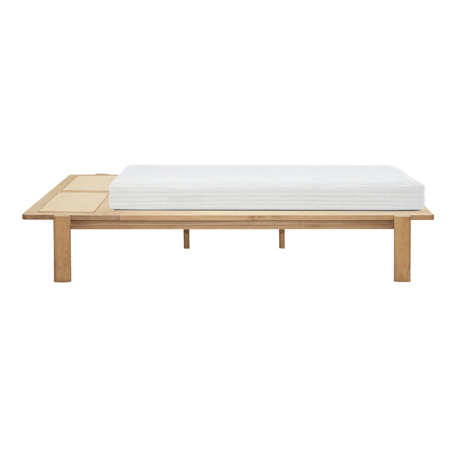 Compass Queen Bed - Oak