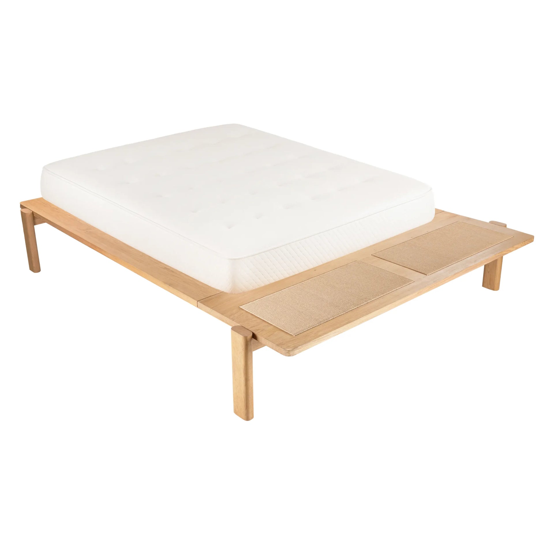 Compass King Bed - Oak