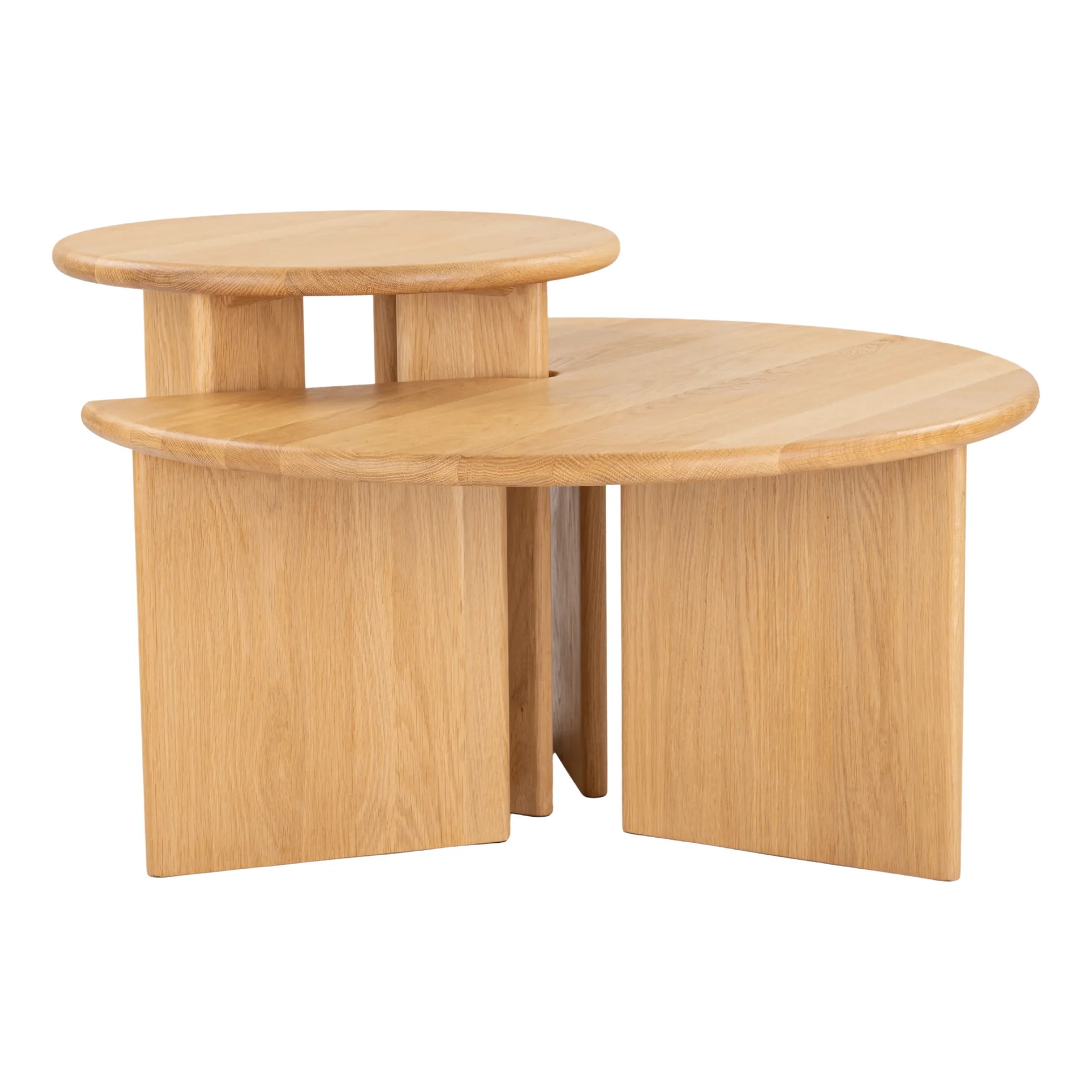 Fragment Nesting Coffee Table Set - Oak