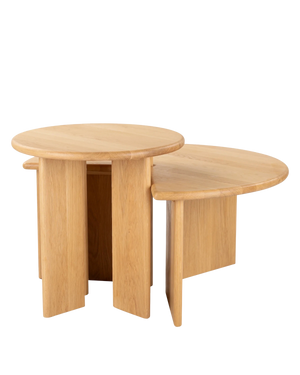 Fragment Nesting Coffee Table Set - Oak
