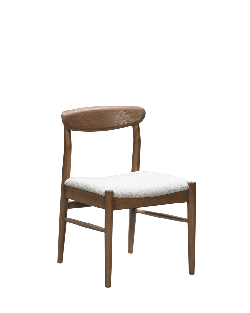 Henri Dining Chair - Deep Oak / Tate Biscotti