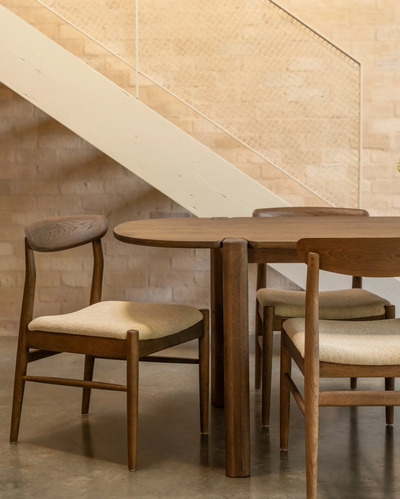 Henri Dining Chair - Earthen Oak / Tate Biscotti