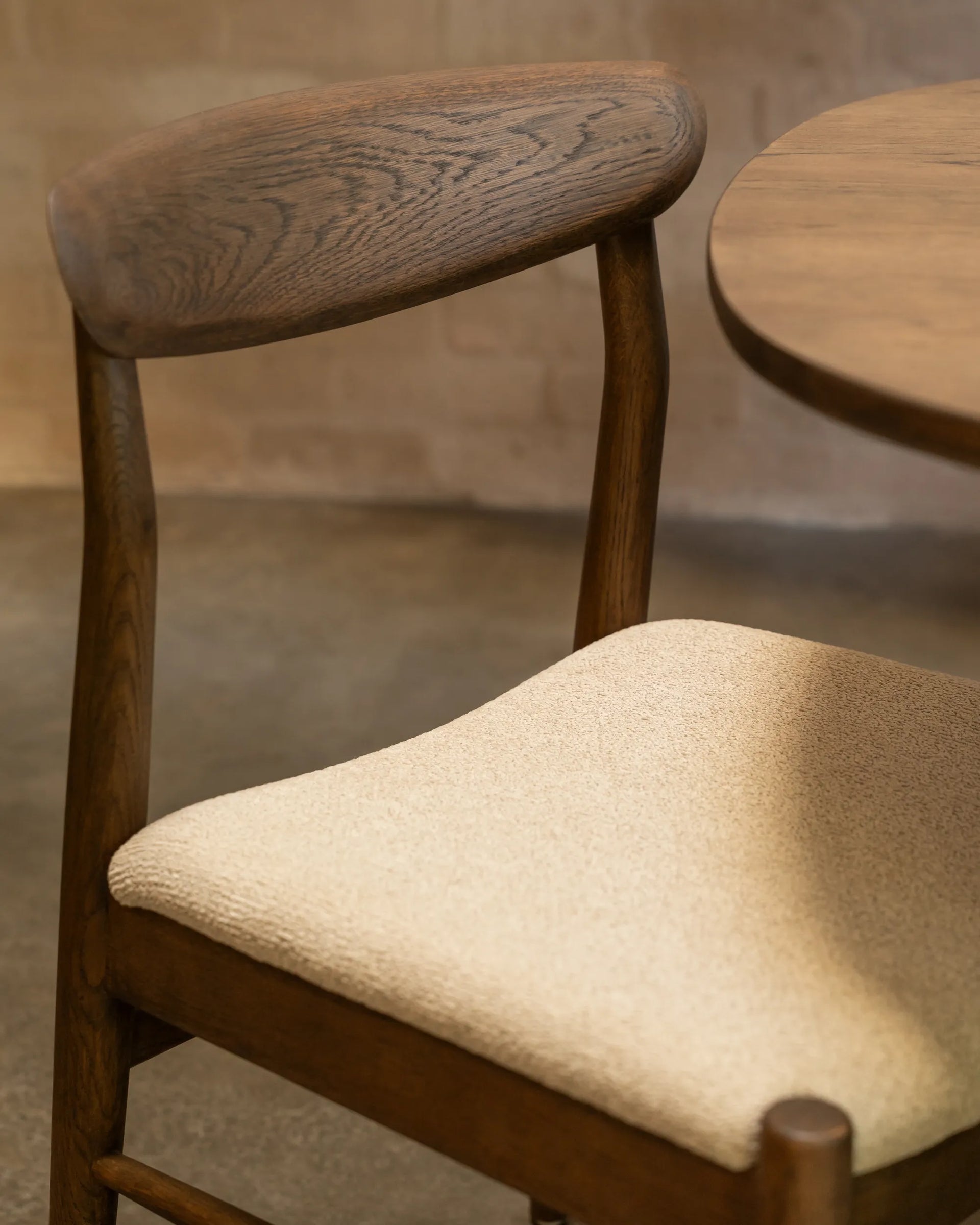 Henri Dining Chair - Earthen Oak / Tate Biscotti