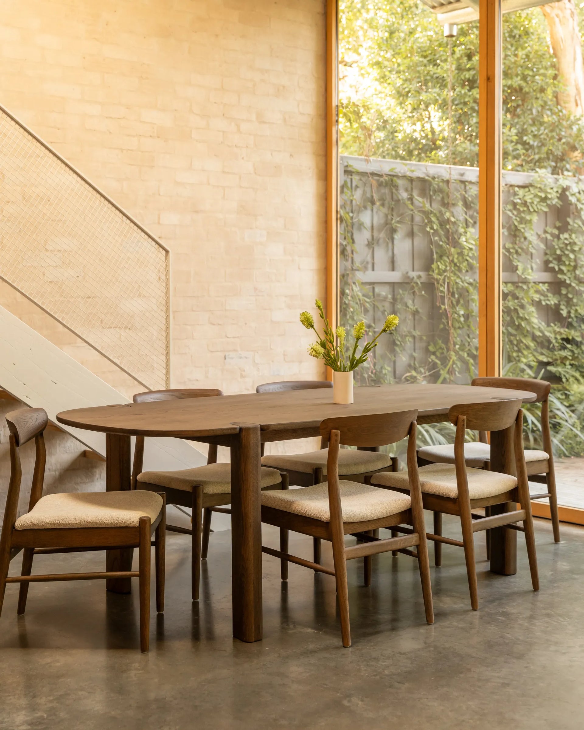 Henri Dining Chair - Earthen Oak / Tate Biscotti