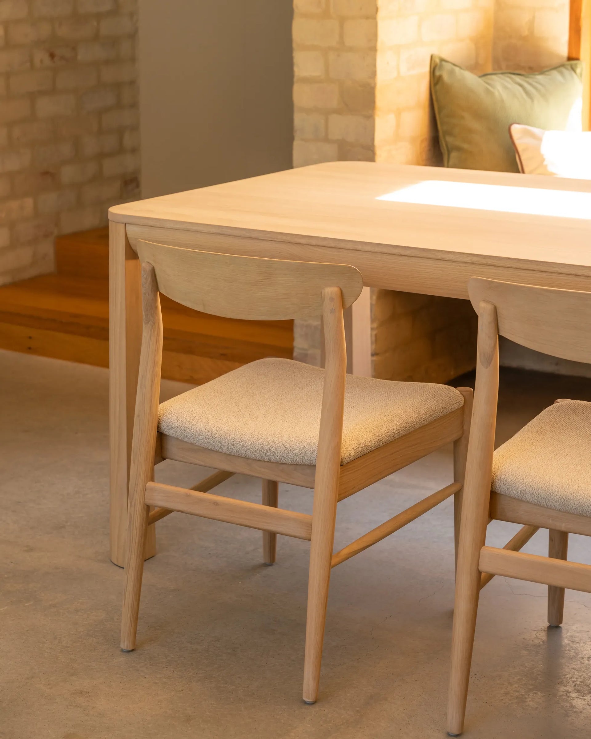 Henri Dining Chair - Oak / Tate Biscotti