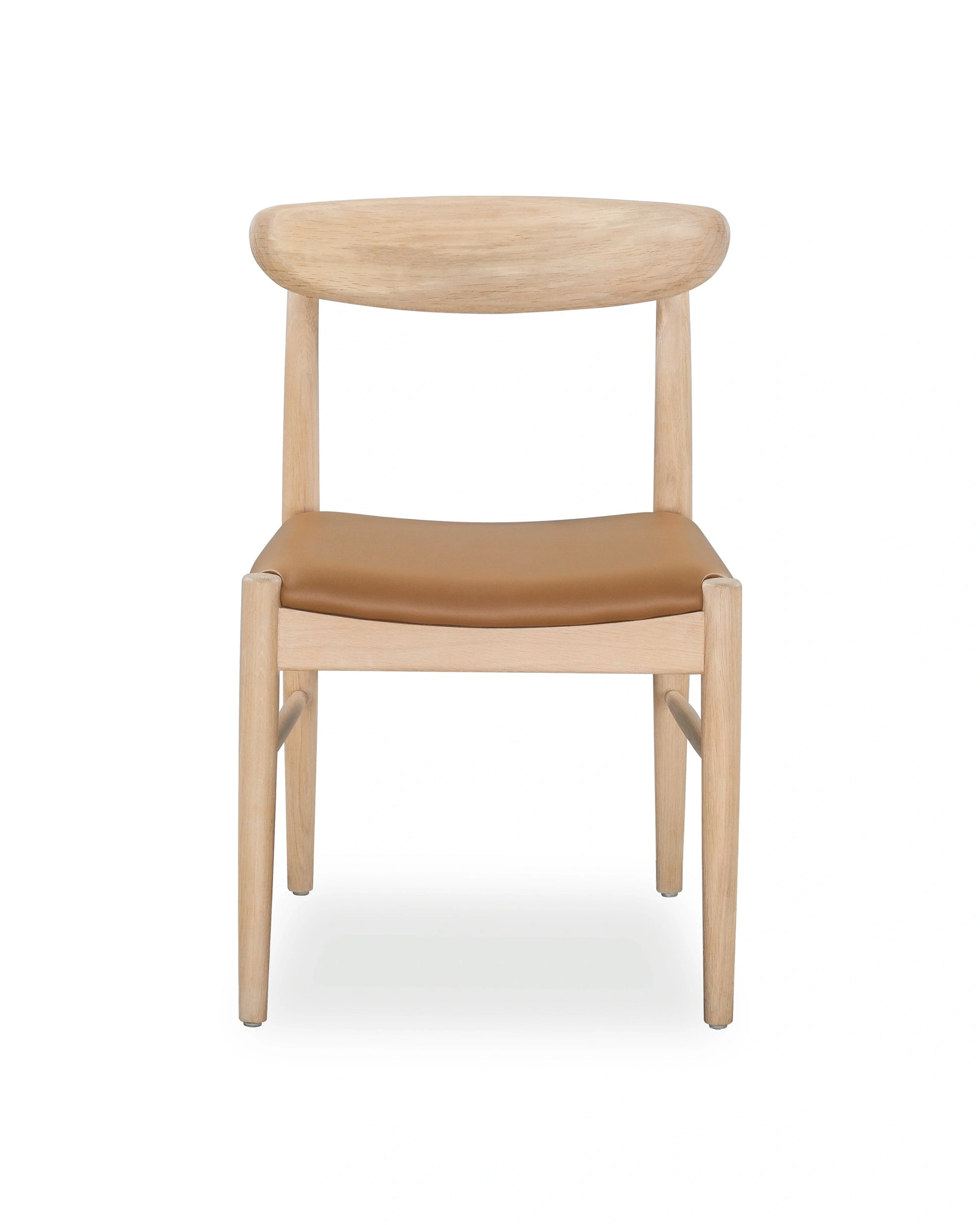 Henri Dining Chair - Oak / Tan Vegan Leather