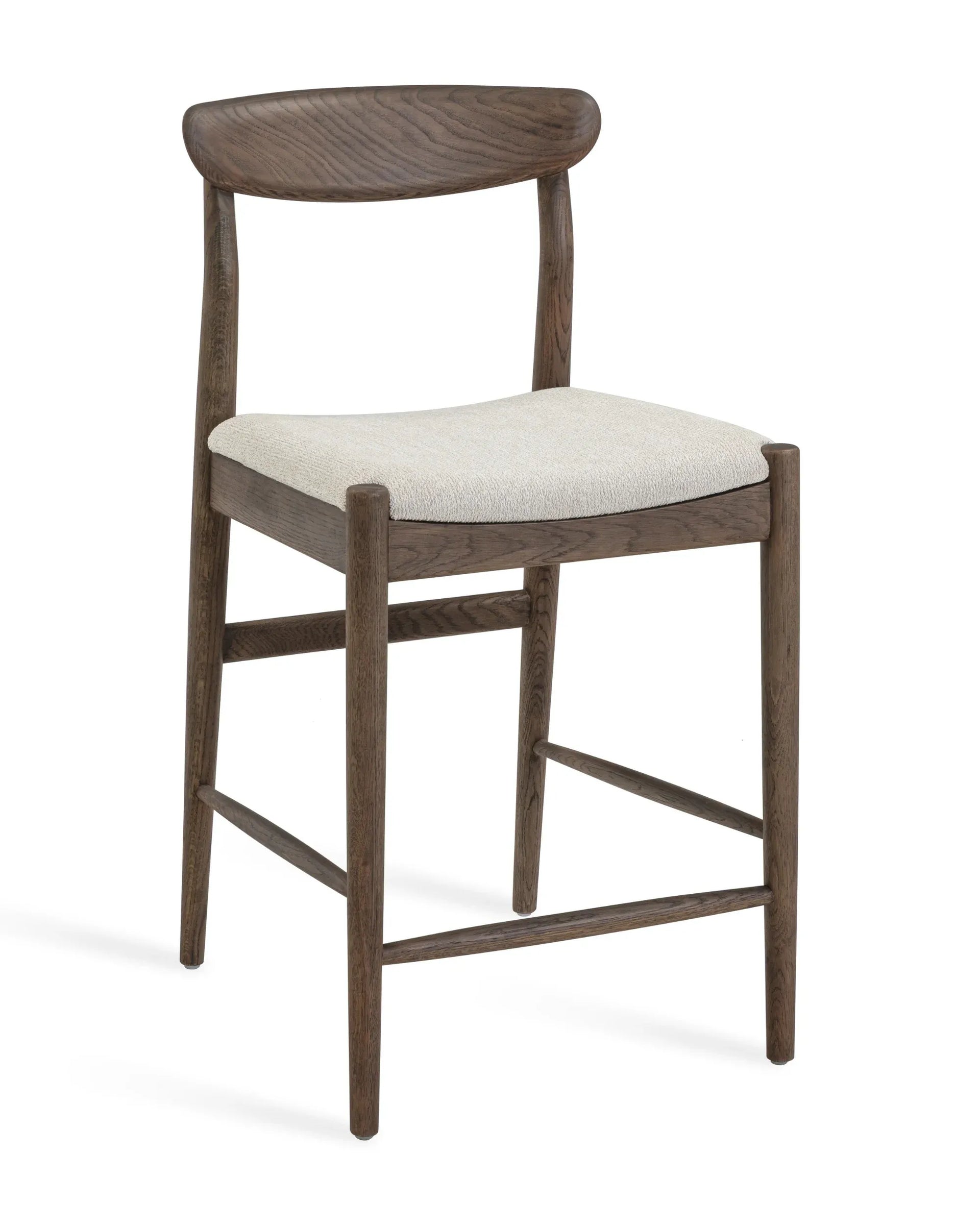 Henri Bar Stool 65cm - Earthen Oak / Tate Biscotti
