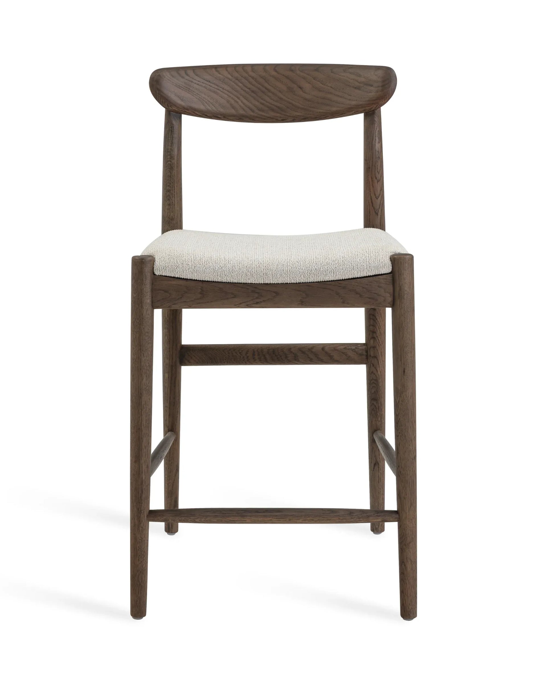 Henri Bar Stool 65cm - Earthen Oak / Tate Biscotti
