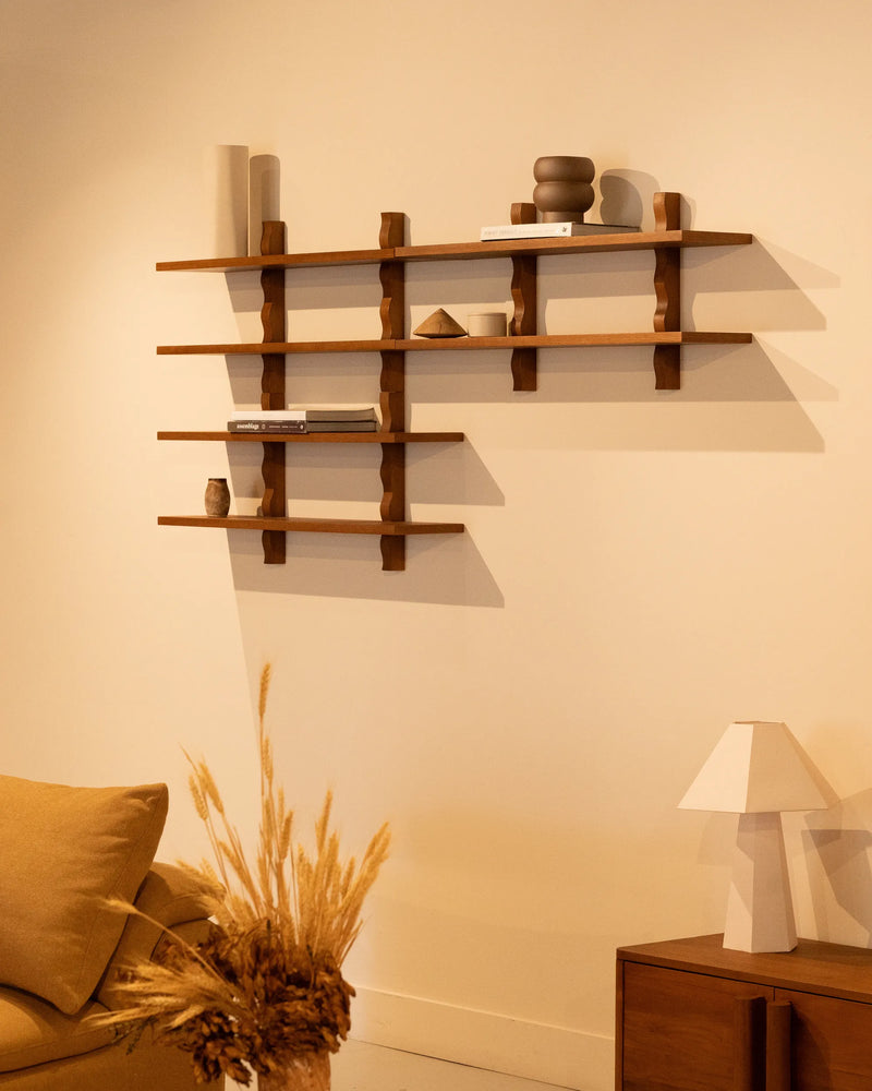 Swish Wall Shelf - Deep Oak