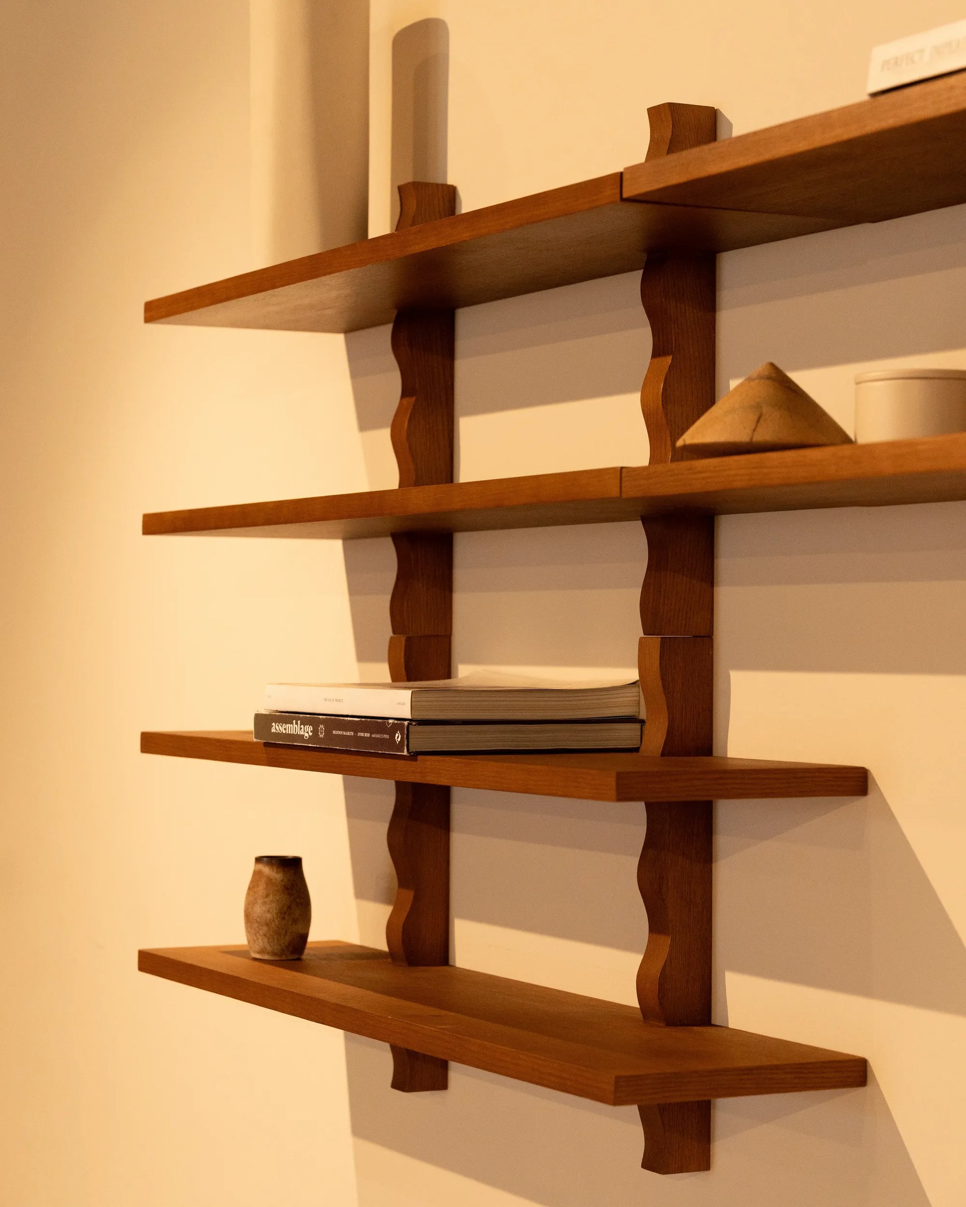 Swish Wall Shelf - Deep Oak