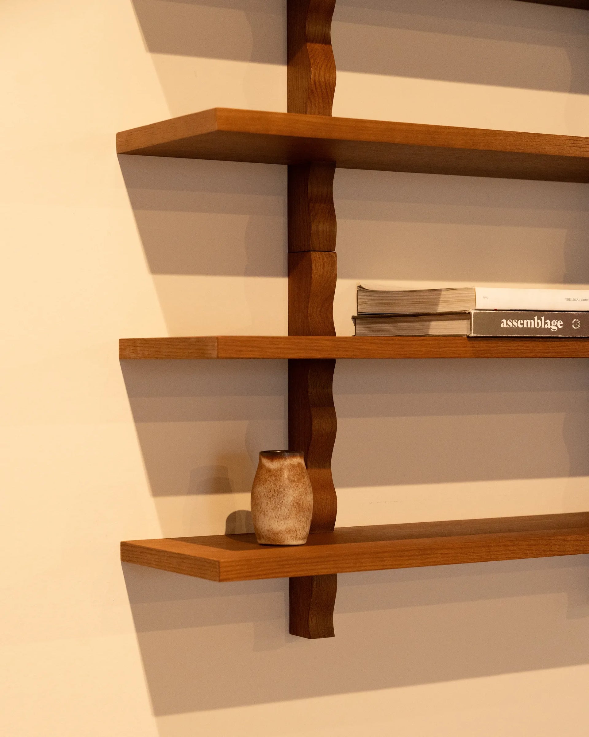 Swish Wall Shelf - Deep Oak
