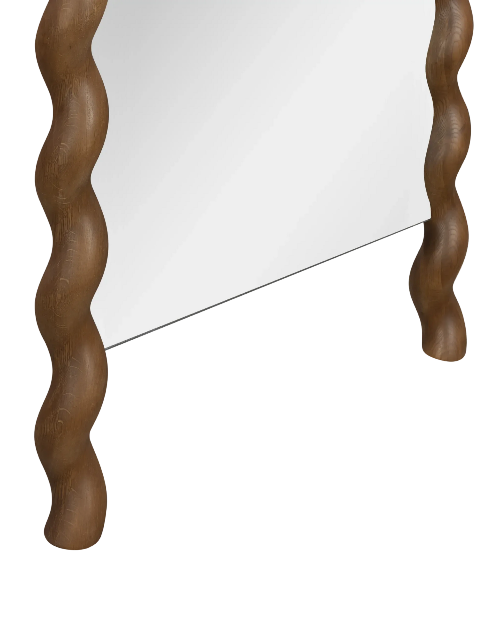 Twirl Floor Mirror - Deep Oak