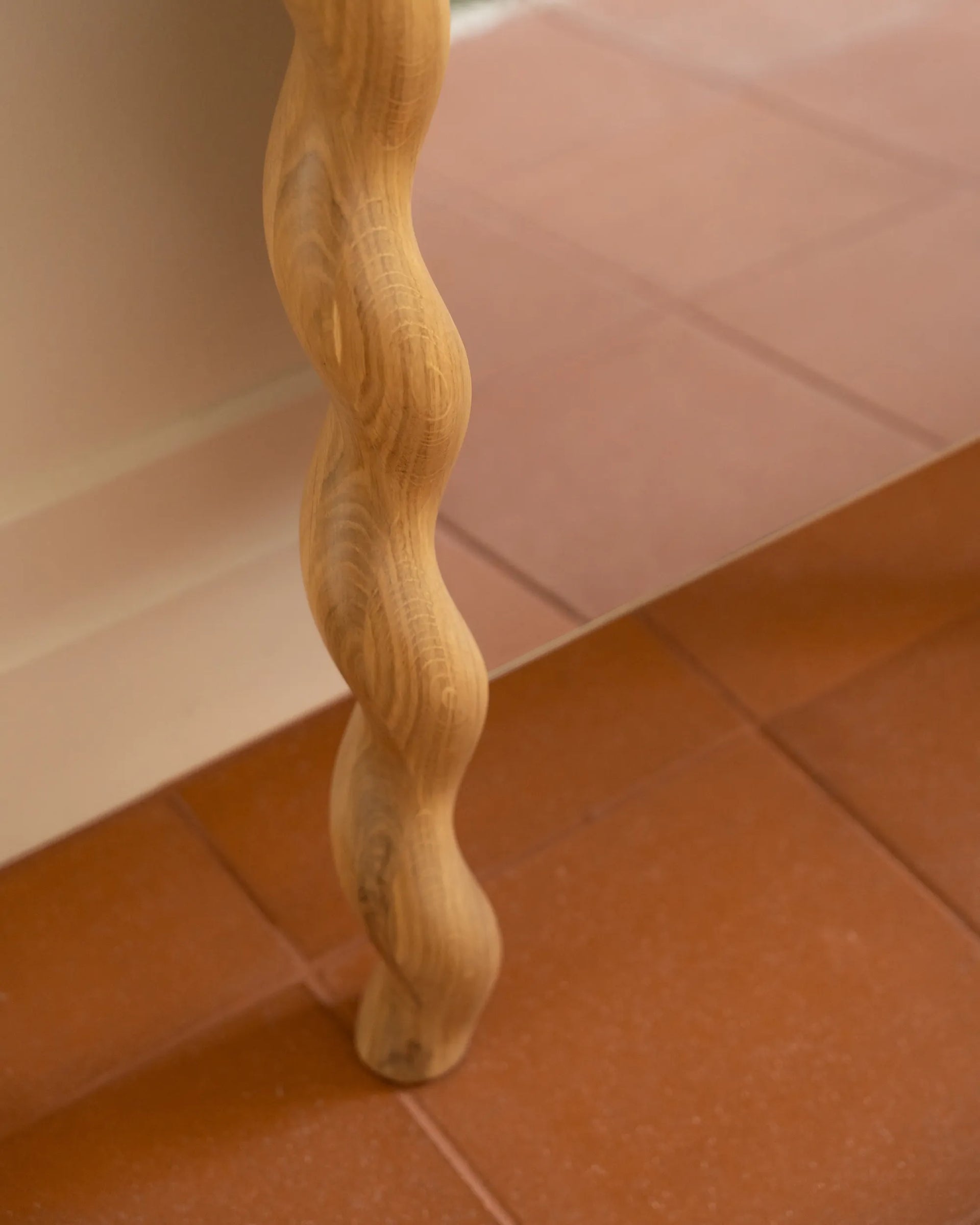 Twirl Floor Mirror - Oak