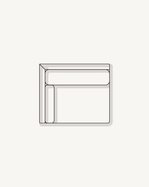 Sidney Slipcover Left Corner Module - Silex Off White