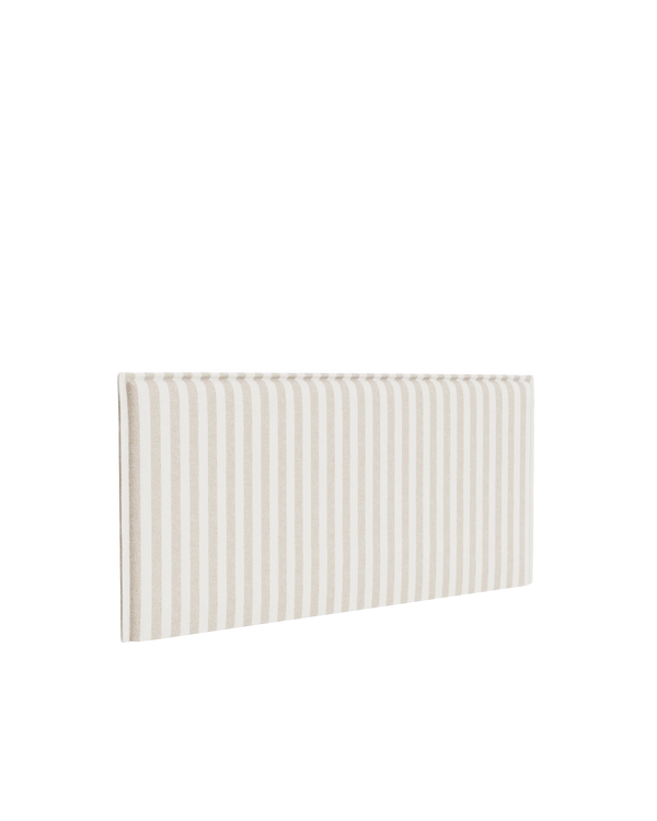 Sidney Slipcover Bed Head 270cm - Marnie Sand Stripe