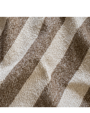 Hem Cushion 55cm x 55cm - Marnie Stripe Coconut