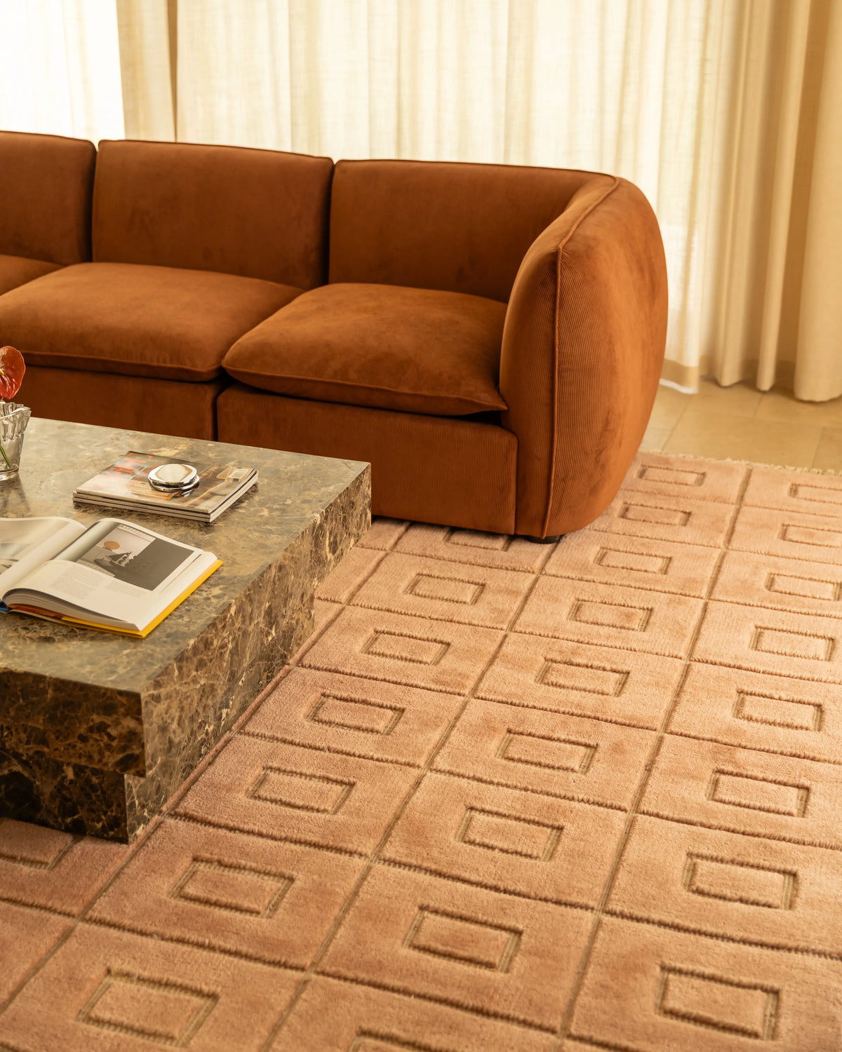 Sonny Rug - Pink Salt 200cm x 300cm