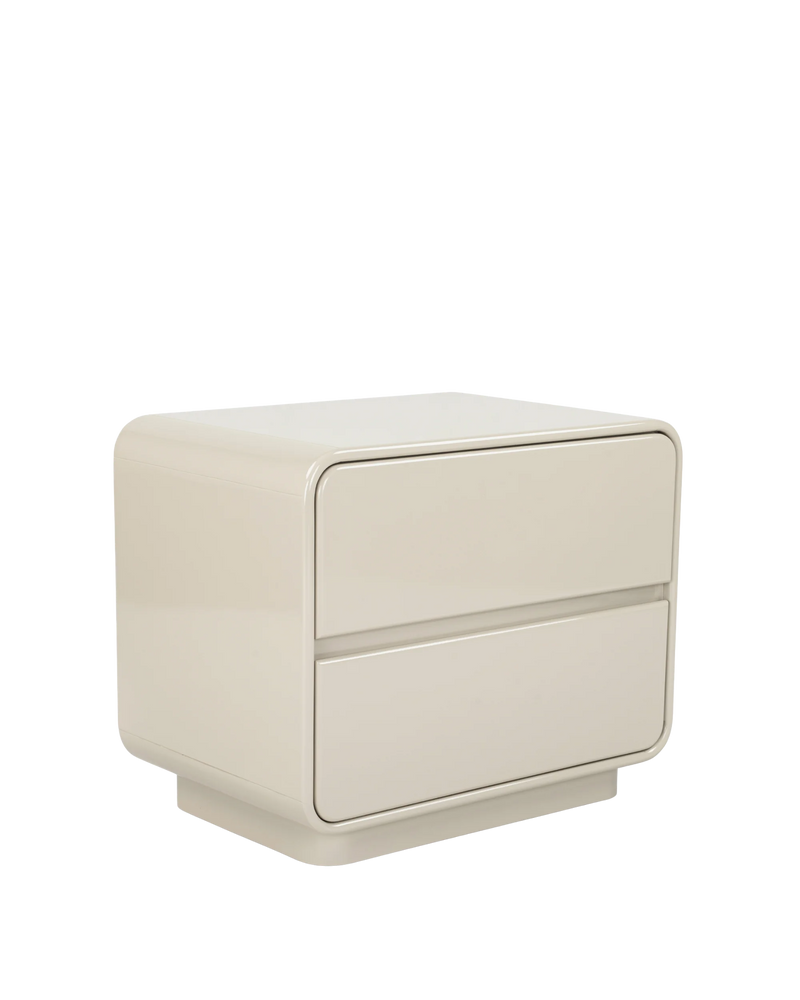 Sora Bedside Table - Almond