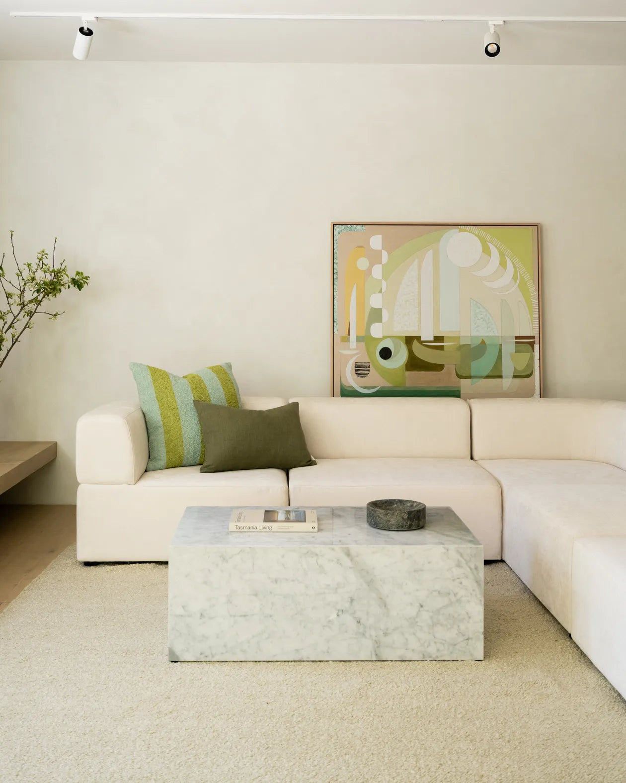 Stage Marble Coffee Table - Grey Carrara