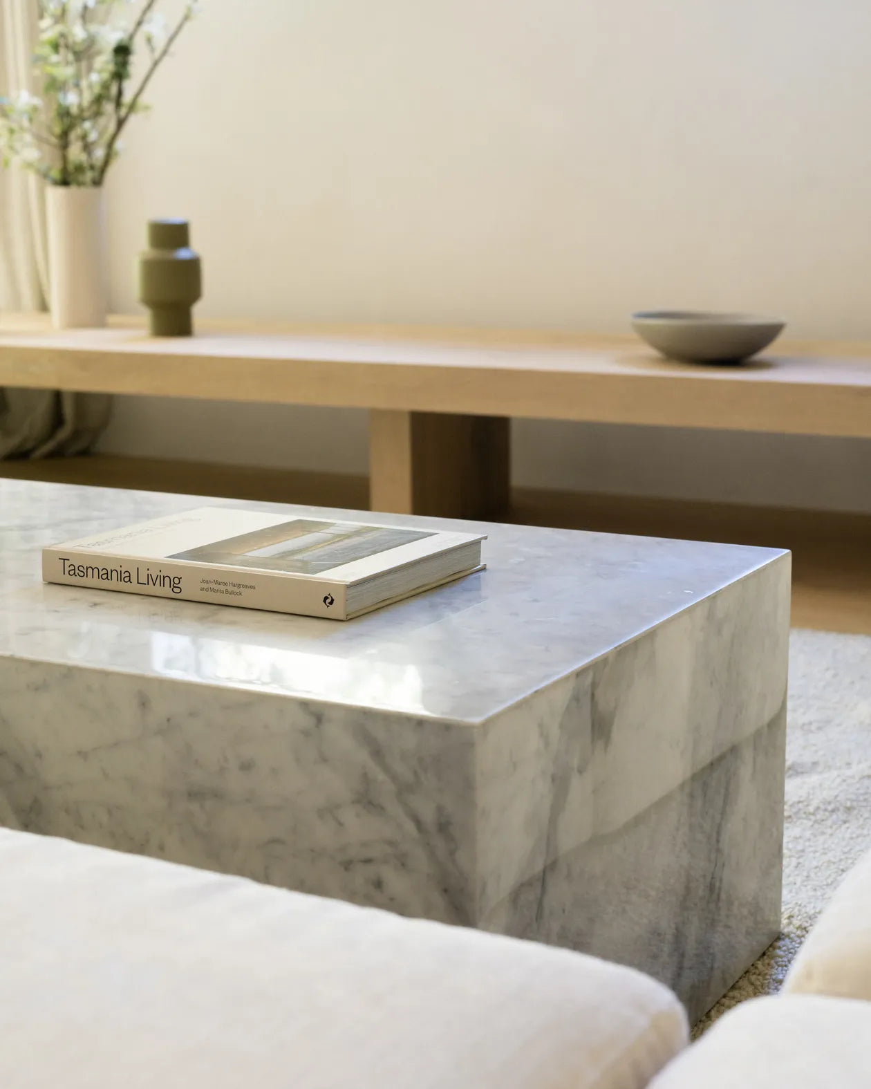 Stage Marble Coffee Table - Grey Carrara