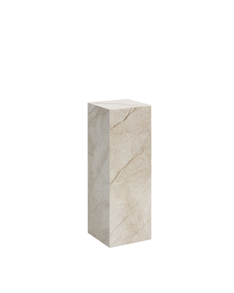 Stage Marble Plinth - Desert Rose Marble