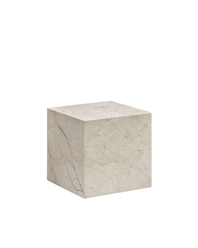 Stage Marble Side Table Low - Desert Rose Marble