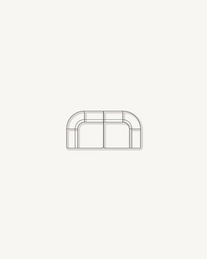 Stretch 3 Seater Sofa - Corduroy Forest